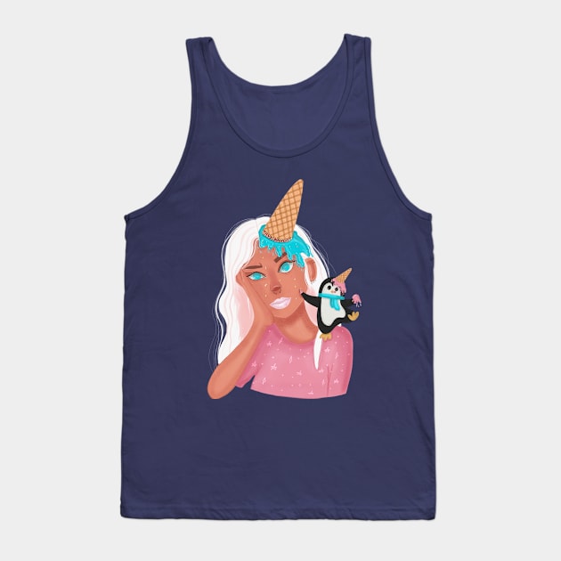 Ice cream Tank Top by liizArt